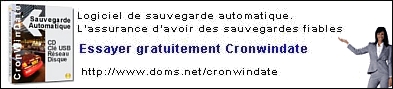 Cronwindate logiciel de sauvegarde automatique